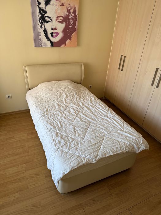 Спалня 110/190 с включен матрак и подматрачни рамки