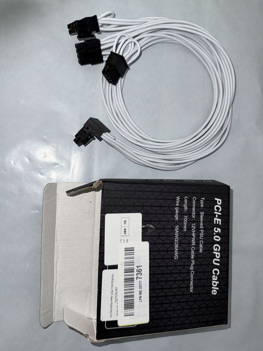 Cablu GPU PSU extensie PCIE 5.0 600W 12VHPWR 12+4pin la 8pin*3 700mm