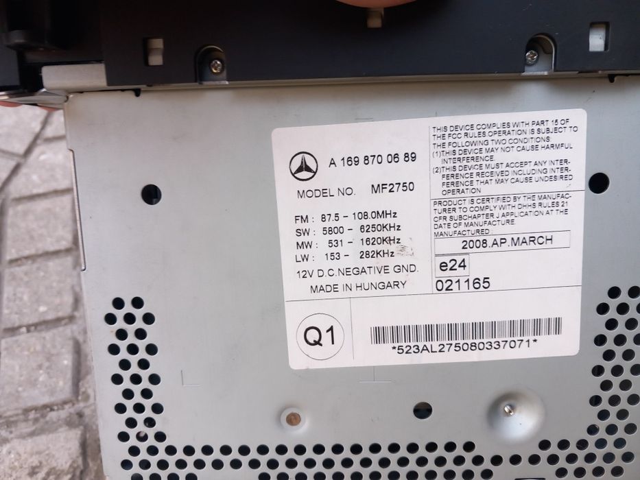 Оригинално сд за Mercedes-B-class.w245.A-class.w-169.мерцедес.