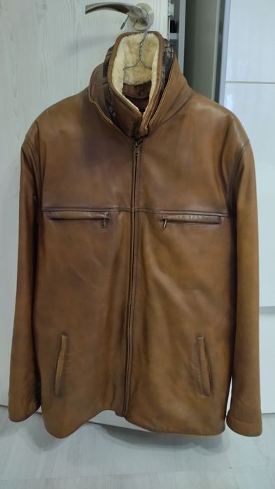 Мъжко кожено яке Л