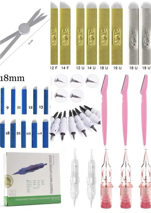 Консумативи за микроблейдинг перманентен грим игли