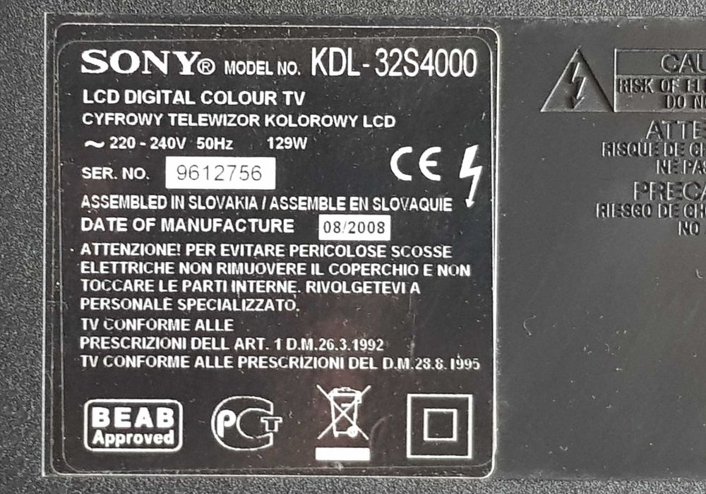 Televizor NonSmart de 32 inch 80 cm