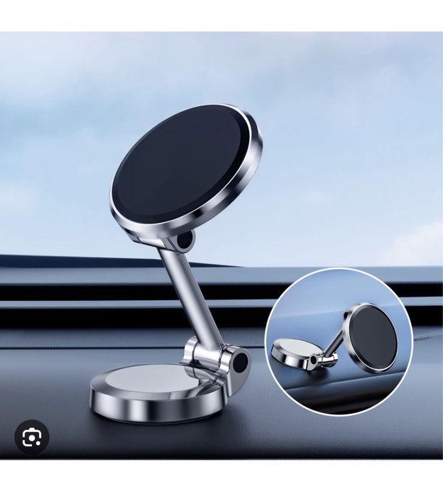 Suport Telefon Magnetic Rotund Din Metal