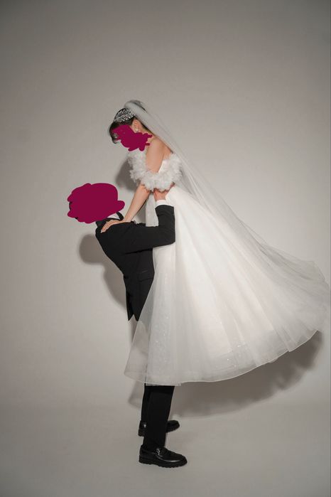 Белое свадебное платье