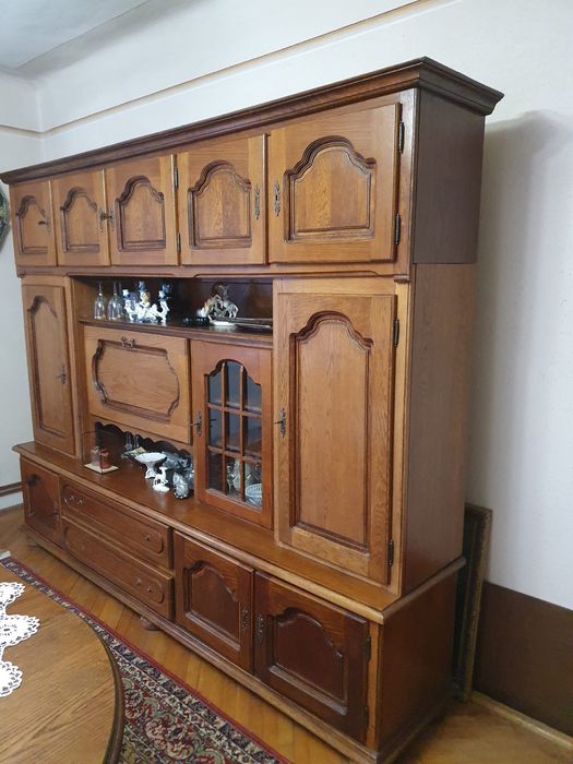 Mobilier - dulap - biblioteca sufragerie din lemn masiv