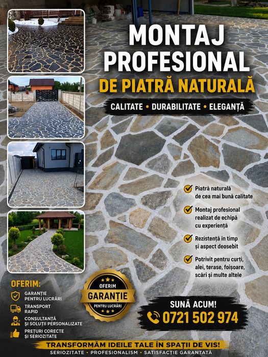 Pavaj din piatra naturala