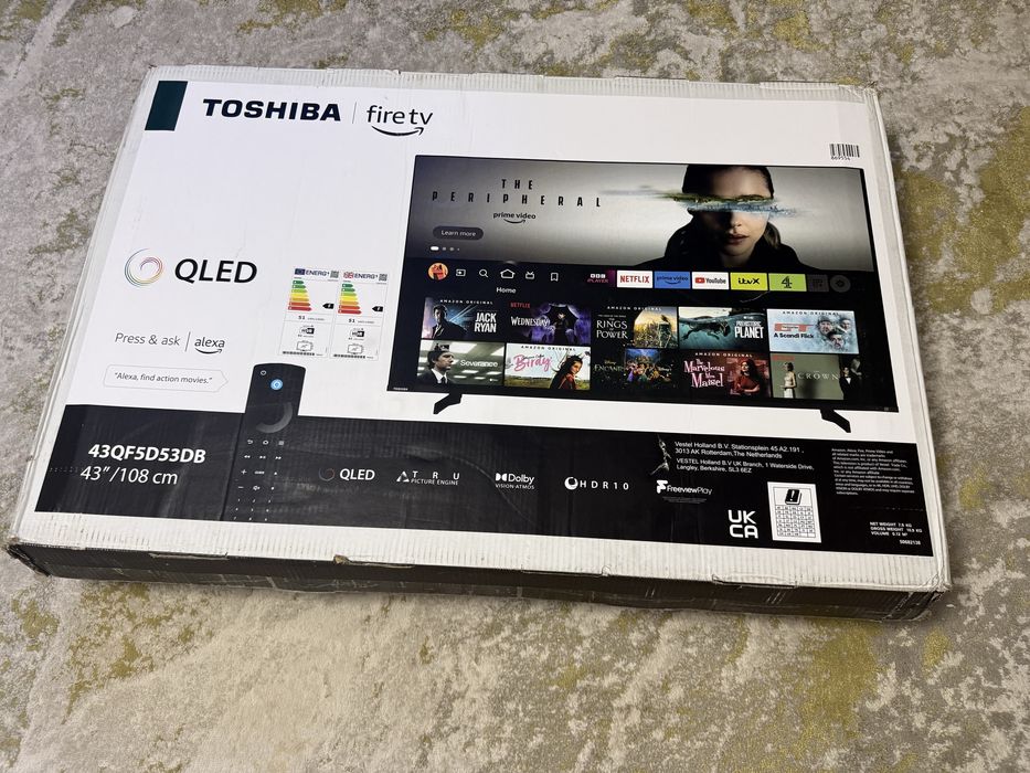 Toshiba 43” QLED 4K Smart Fire TV – 43QF5D53DB – Stare impecabilă