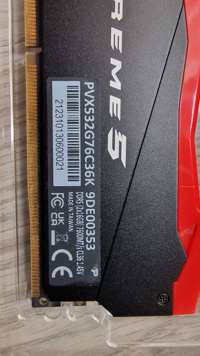 Kit  Patriot Viper Xtreme 5 32GB (2X16GB) DDR5 7600 MHZ CL36