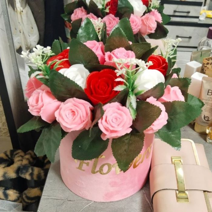 Цветы из мыла, букеты из мыла, sovunli gullar zakazga