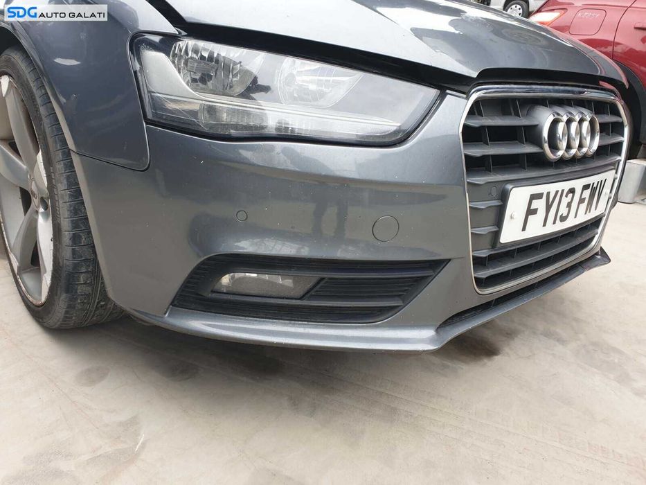 Bara Spoiler Fata Dezechipata cu Grila cu Emblema si Locas Senzori de Parcare cu Imperfectiune Audi A4 B8 B8.5 FL Facelift 2012 - 2015 Culoare LX7R [Q2431] [Q2432]