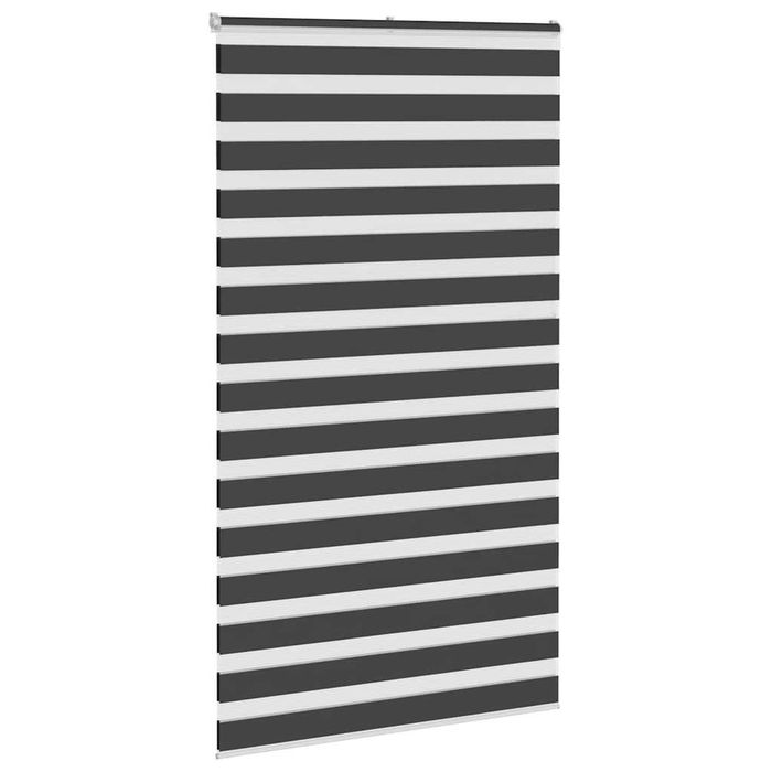 Jaluzele Zebra pentru role 135x230 cm lățime material 130,9 cm negru