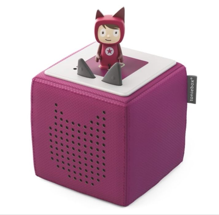 Toniebox magenta cu geanta si casti