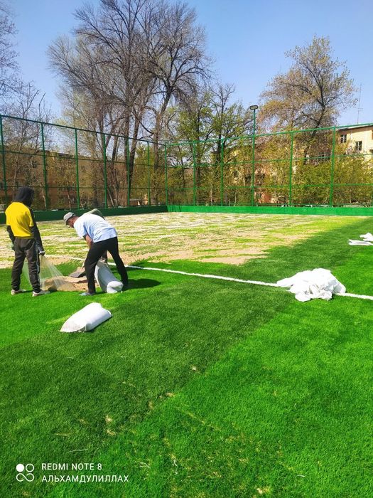 Искусственный газон оптом ландшафтный  мини стадион курамиза тез сифат