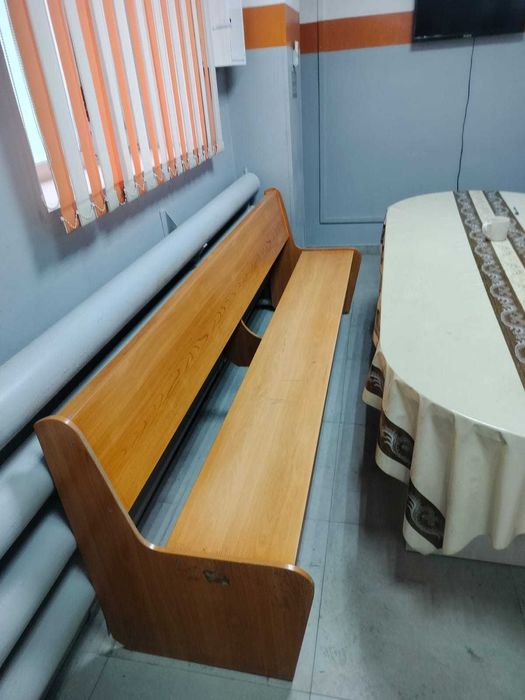 Деревянные скамейки со спинкой б/у