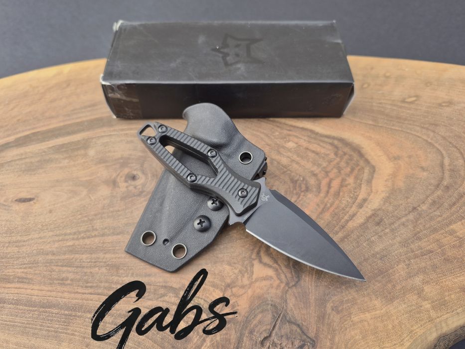 Компактен тактически нож FOX Aka Elmax,фултанг с кания Kydex