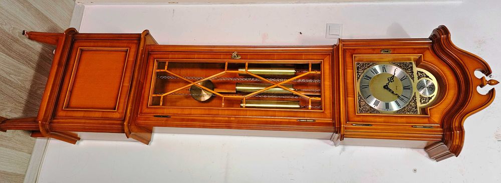 Ceas de podea cu pendula si 3 greutati Kieninger