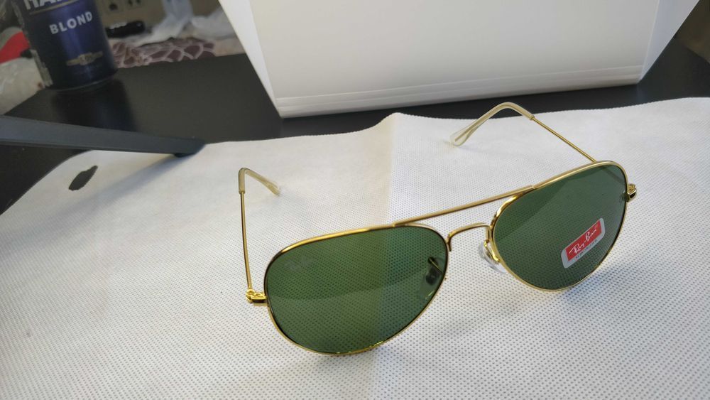 Ochelari de soare polarizati Ray-ban 3025, lentila verde