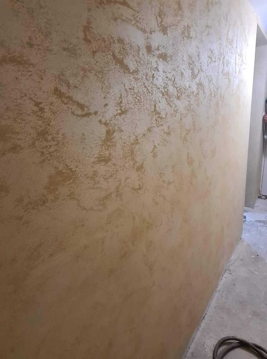 Aplic piatra sparta/pietra spaccata ,vopsea tip stucco, decorativa