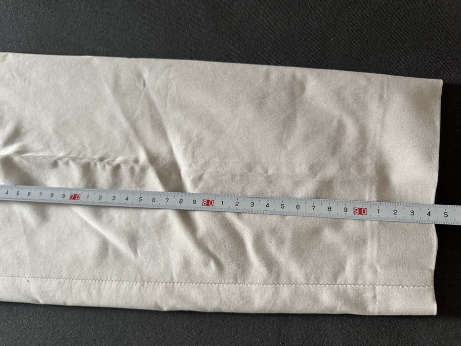 Pantaloni albi crem Zara marime 40 bumbac eleganti