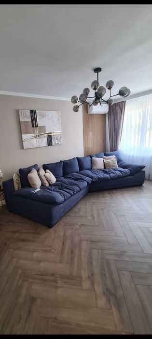 Coltar Relaxa  cu perne sezut din puf de gasca 390x125,Nou nefolosit