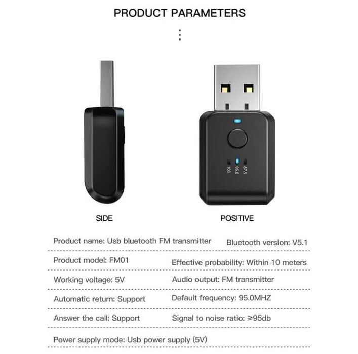 Usb bluetooth fm-передатчик