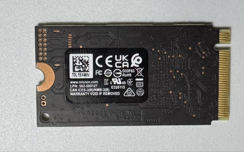 SSD M.2 NVME Micron 2400 1TB 2242