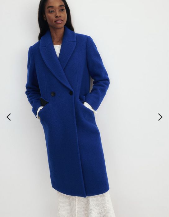 Вълнено палто дълго Reserved, S, 100% вълна