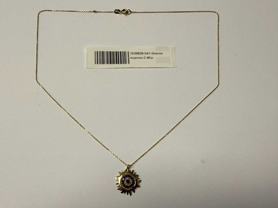 Златно дамско колие - 2.48гр. - 14К