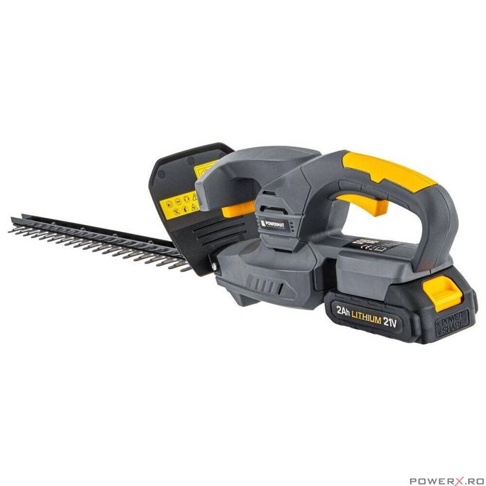 Foarfeca pentru gard viu cu acumulator, 2Ah, x2 baterii, 15mm, lungime