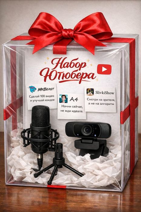 Набор ЮТЮБЕРА ( Вебкамера + Микрофон ]
