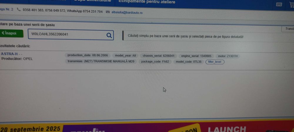 cutie viteze Opel Astra h