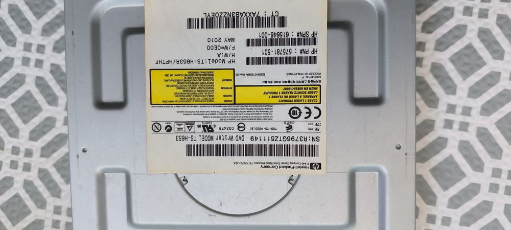 DVD writer HP light scribe