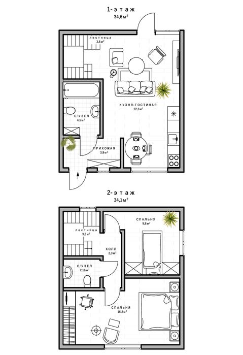 Квартира-дом (Танхаус): 23 000 000 тг. - Продажа домов Алматы на Olx