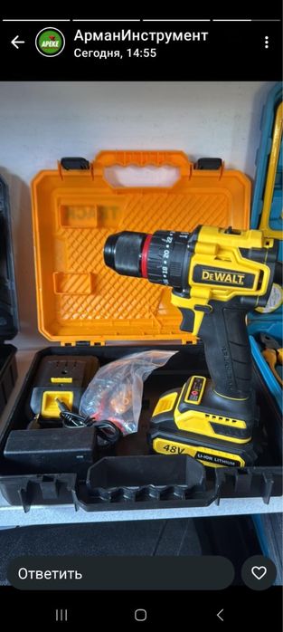 Шуруповерт Девальт безщеточная версия