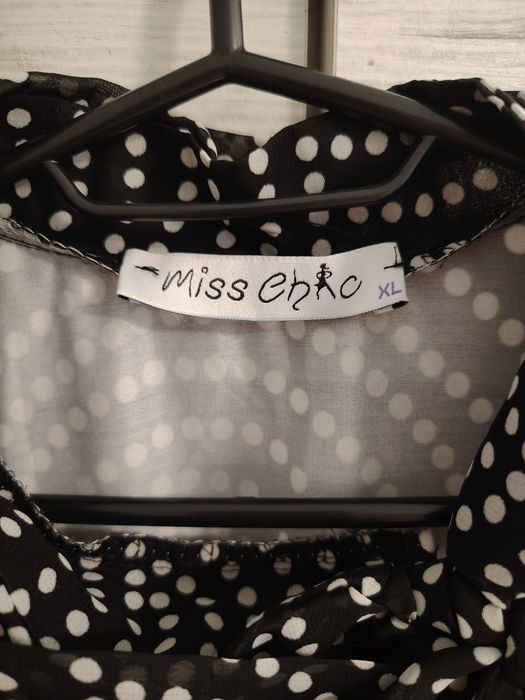 Дамска блуза/риза на бели точки, L/ХL