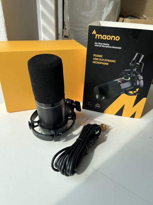 Microfon Podcast Maono pentru PC anulare zgomot