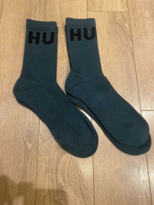 Оригинални ЧОРАПИ HUGO BOSS зелени, 2 чифта в комплект, Размер: 42-45