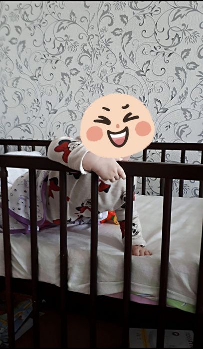 Детская кровать кочалка