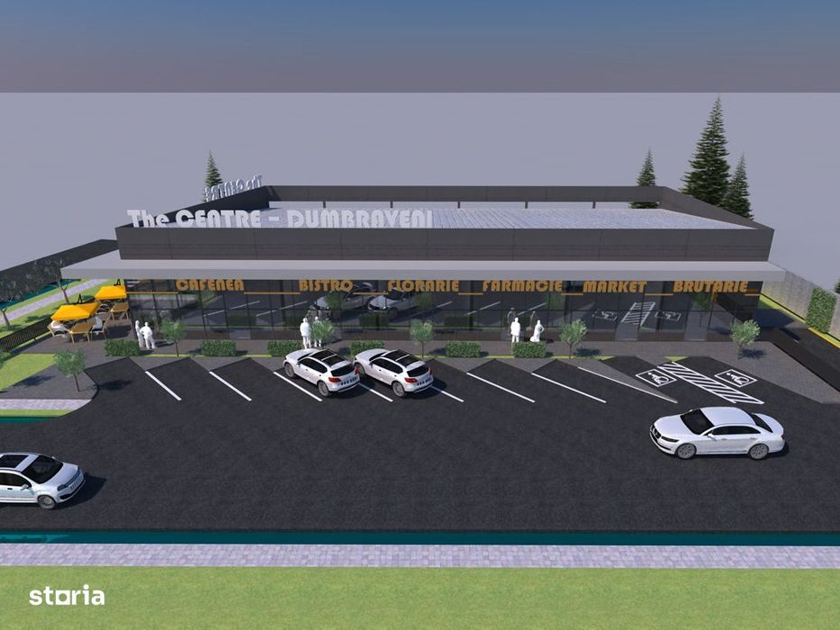 Spațiu comercial 585 mp cu teren 1.398 mp