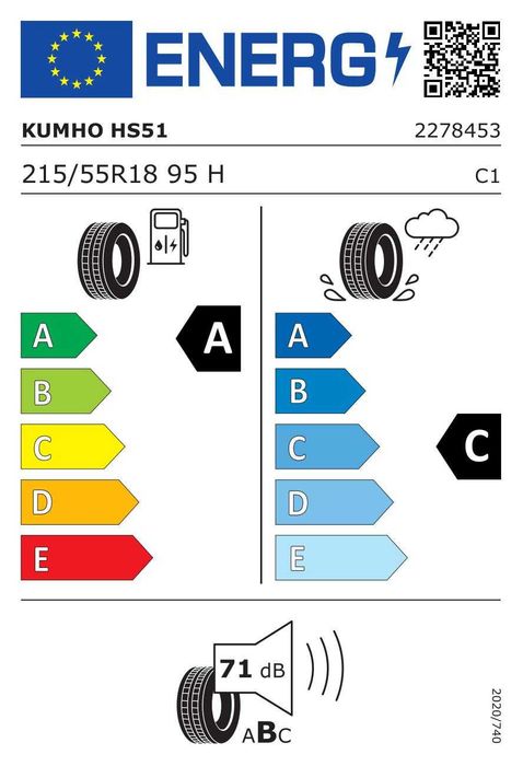 Anvelope vara Kumho 215/55/R18 Ecsta HS51 DOT 2024