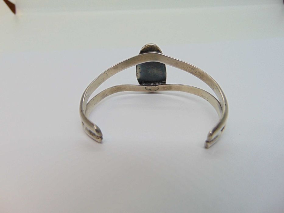 Bratara fixa din argint cu turcoaz