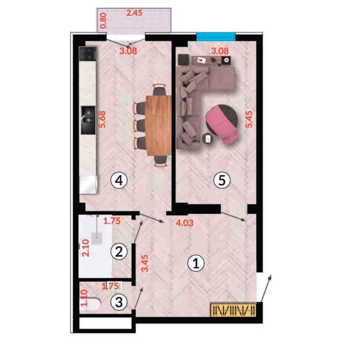 Yangi, zamonaviy uslubda qurilgan uy