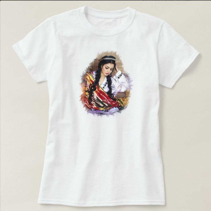 Футболка с принтом Узбекистан