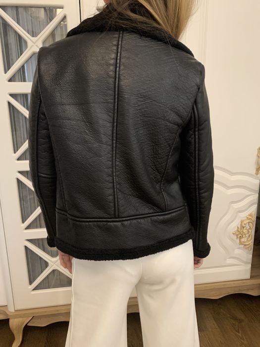 Кожанная дубленка