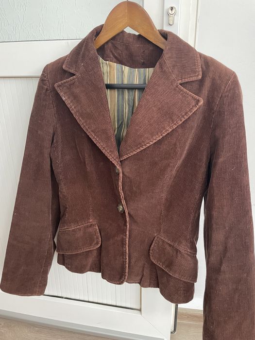 Sacou maro din raiat