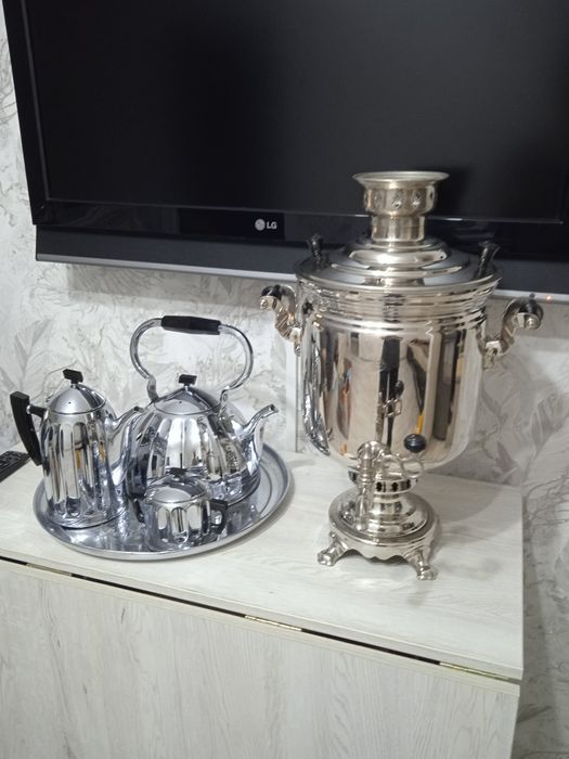 Советский самовар на дровах