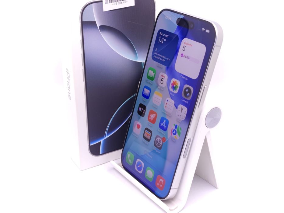 Apple iPhone 16 Pro 256GB White Titanium, Garantie 24 luni | #D92206