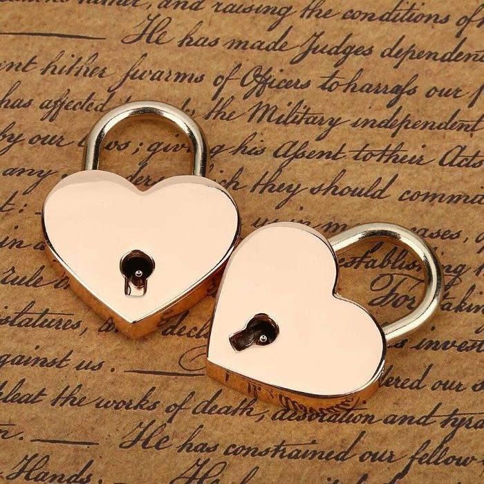 Lacat roz inima! Lacat inima! Nunta! Valentine`s Day!
