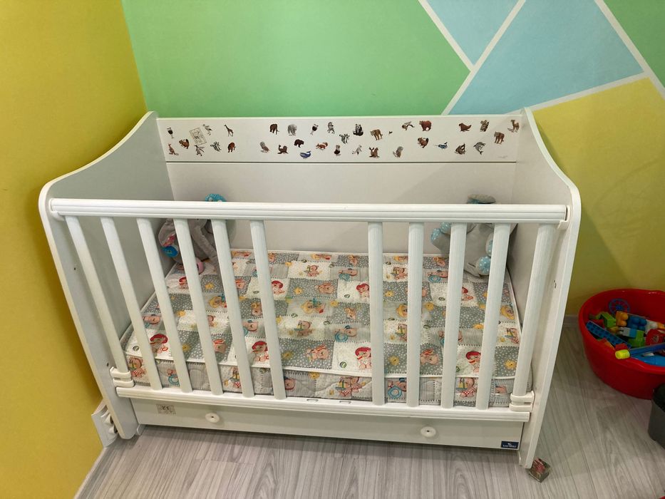 Дървено легло Lorelli Dream New 60/120 бяло