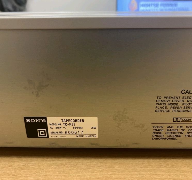Sony TC-K71 3 HEAD